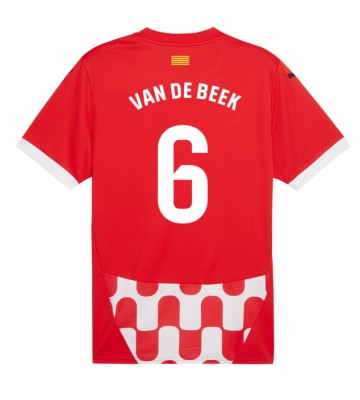 Girona Donny van de Beek #6 Replika Hjemmebanetrøje 2024-25 Kortærmet